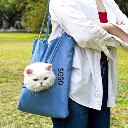Personalized Embroidered Name Cute Cartoon Pet Tote Bag