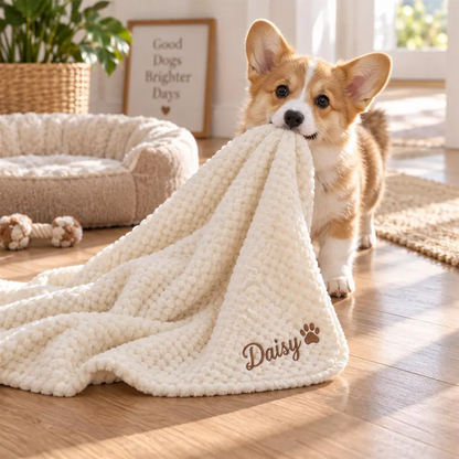 Personalized Coral Fleece Pet Blanket