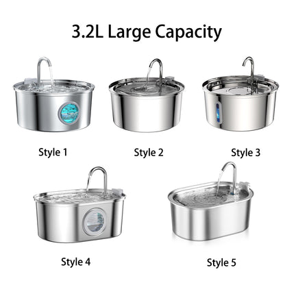 Stainless Steel Pet Water Fountain