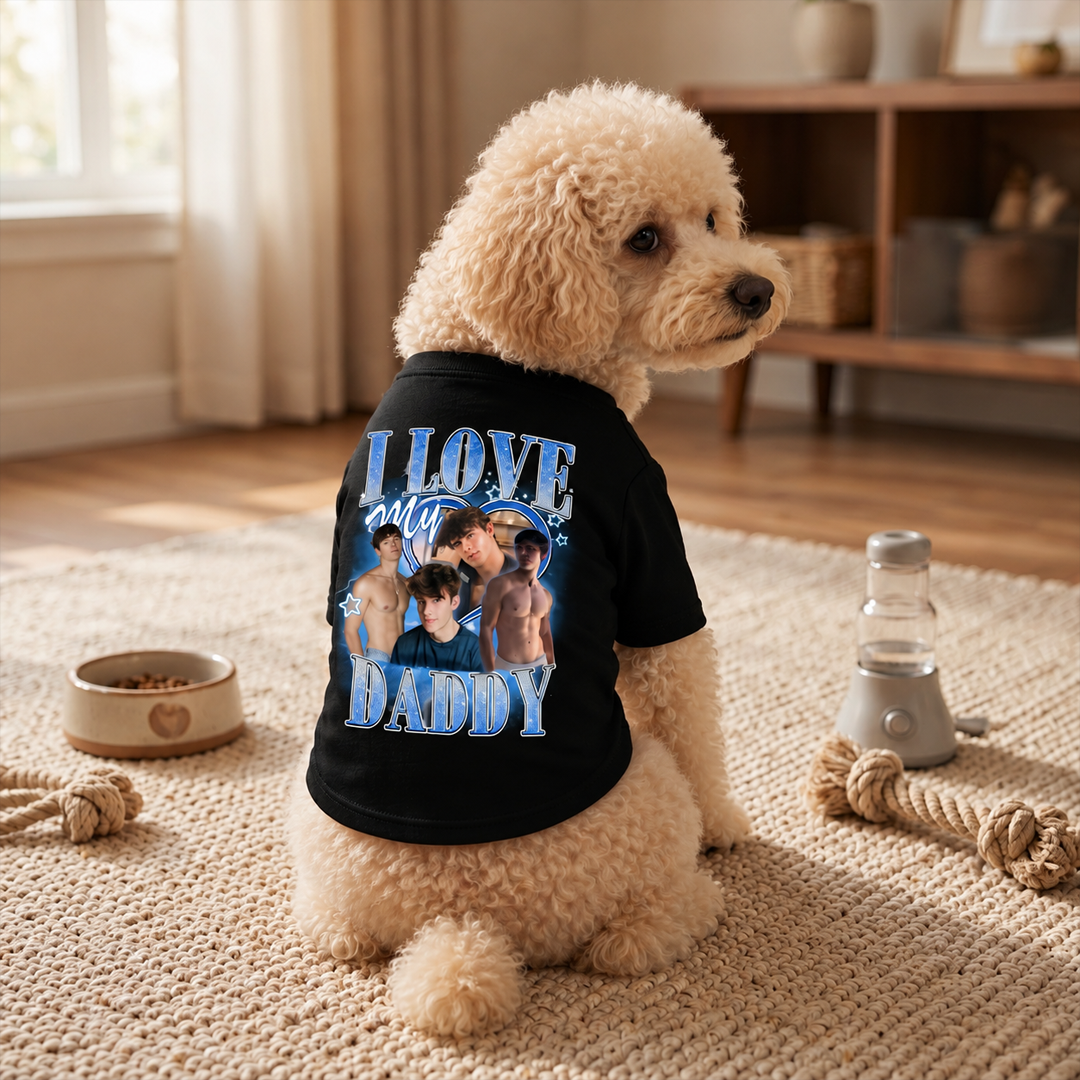 Custom I Love My Mommy Pet Shirt
