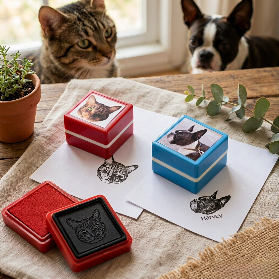 Custom Pet Portrait Stamp