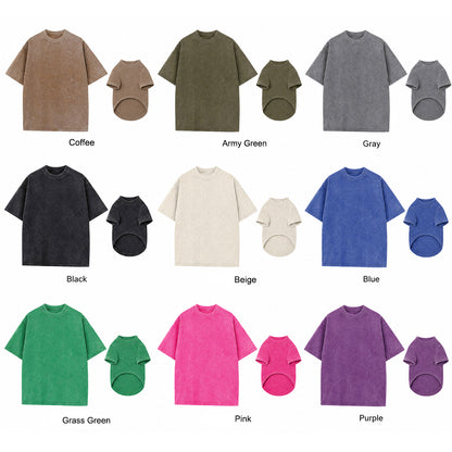 Personalized Matching Portrait T-Shirts for You & Your Pet