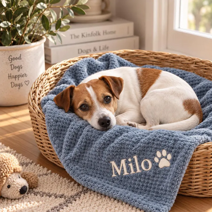 Personalized Coral Fleece Pet Blanket