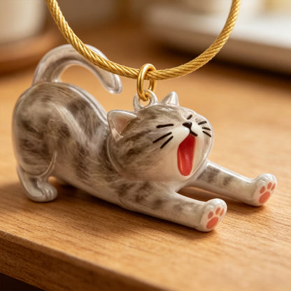 Personalized Cat Fur Memorial Keychain