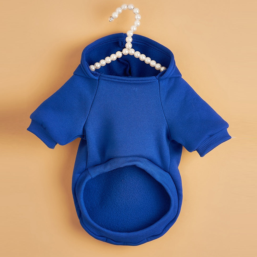 Personalized Solid-Color Warm Pet Hoodie