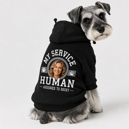Personalized "My Service Human" Pet Hoodie