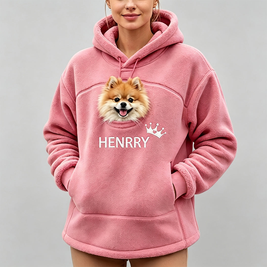 Personalized Oversized Pet Carrier Hoodie
