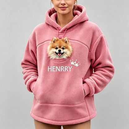 Personalized Oversized Pet Carrier Hoodie