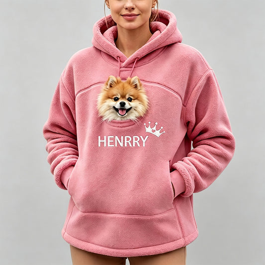 Personalized Oversized Pet Carrier Hoodie