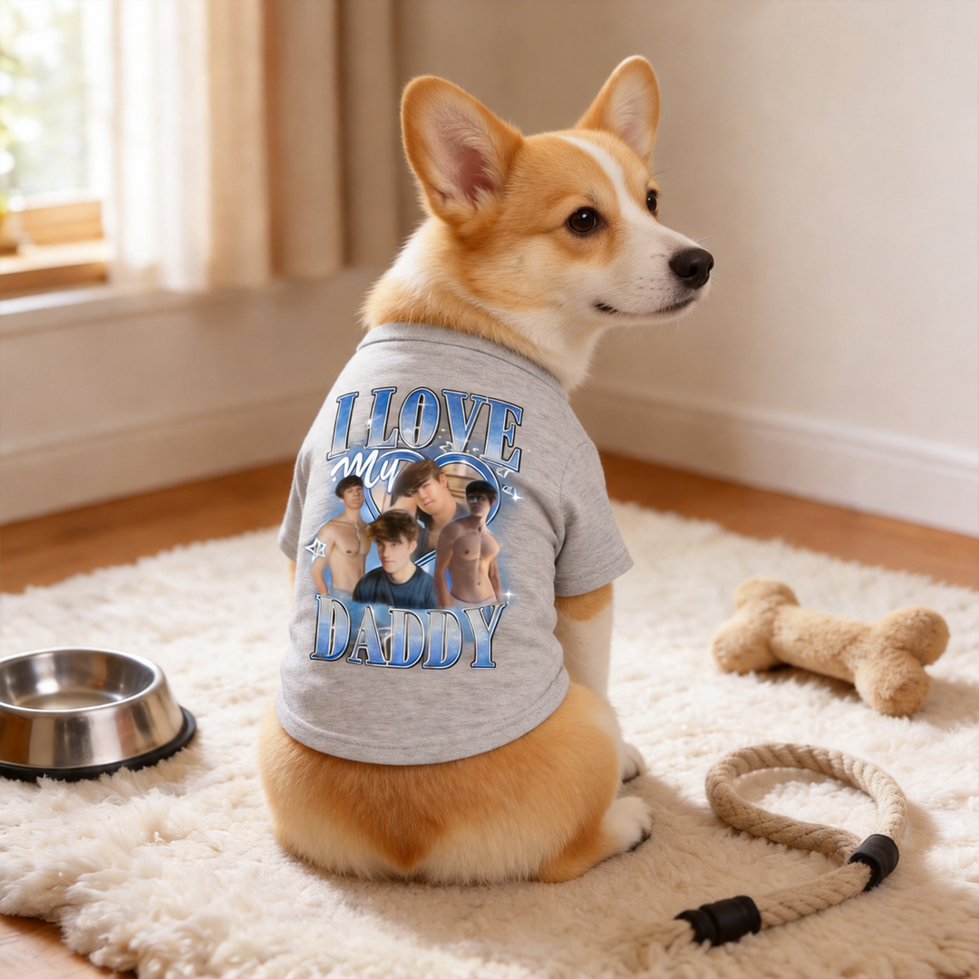 Custom I Love My Mommy Pet Shirt