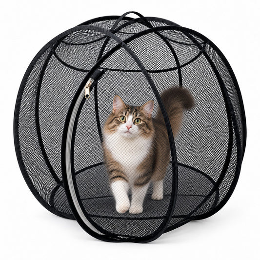 Collapsible Mesh Cat Playpen