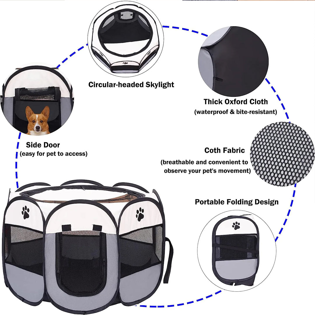 Personalized Foldable & Portable Pet Tent