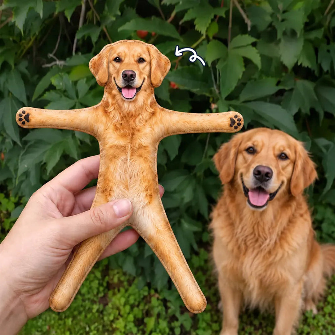Personalized Custom Photo Funny Pet Squishy Toy Poseable Plush Doll