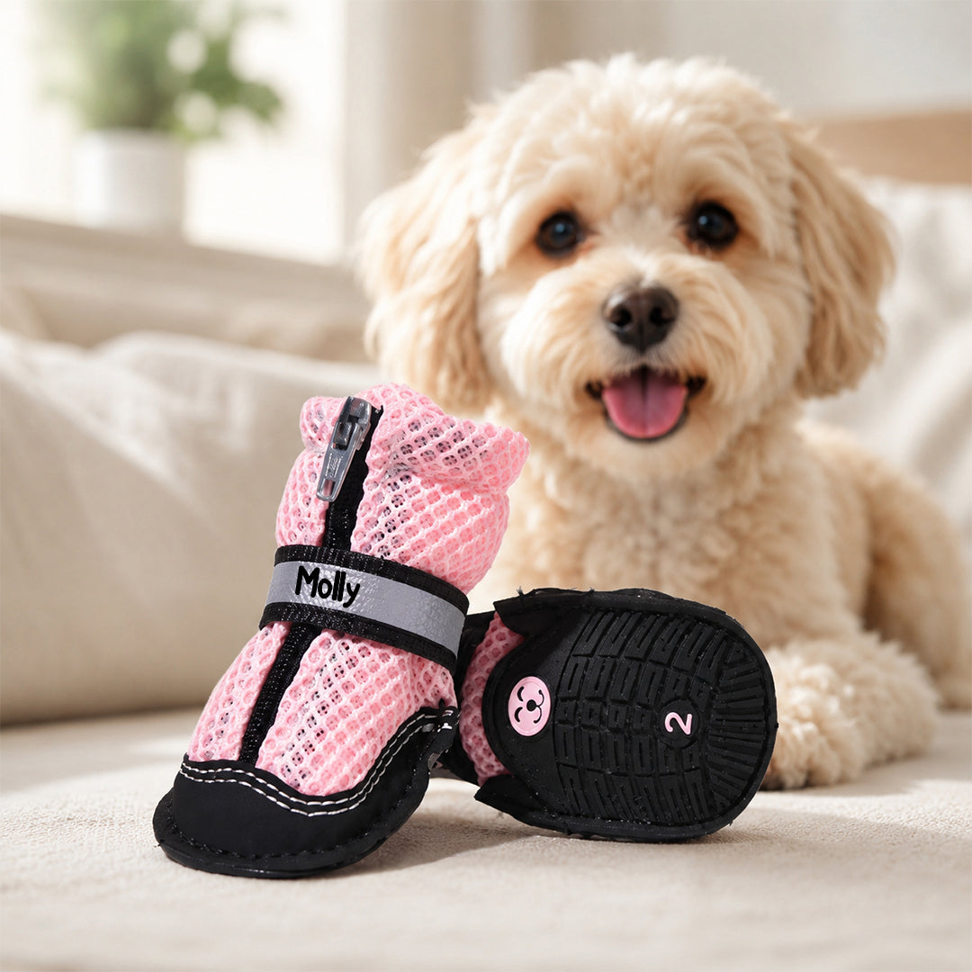 Personalized Zipper Dog Shoes