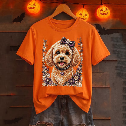 Puptailor Personalized Diamond Cat Casual Print T-Shirt