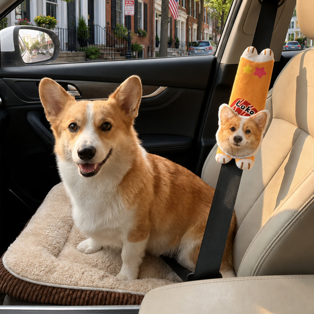 Personalized Pet Face Car Seatbelt Covers