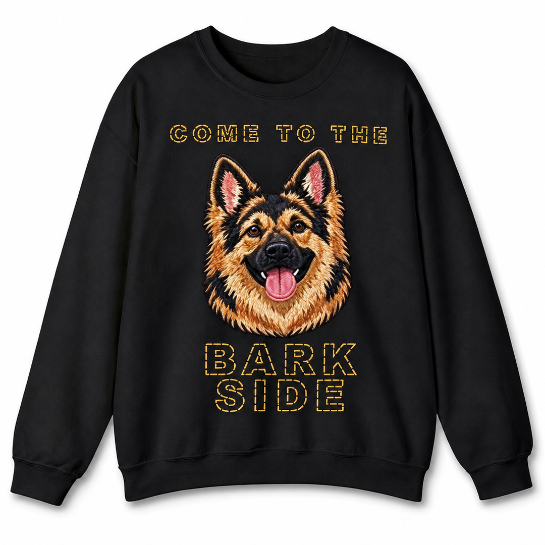 Custom Bark Side Pet Portrait Embroidered Sweatshirt