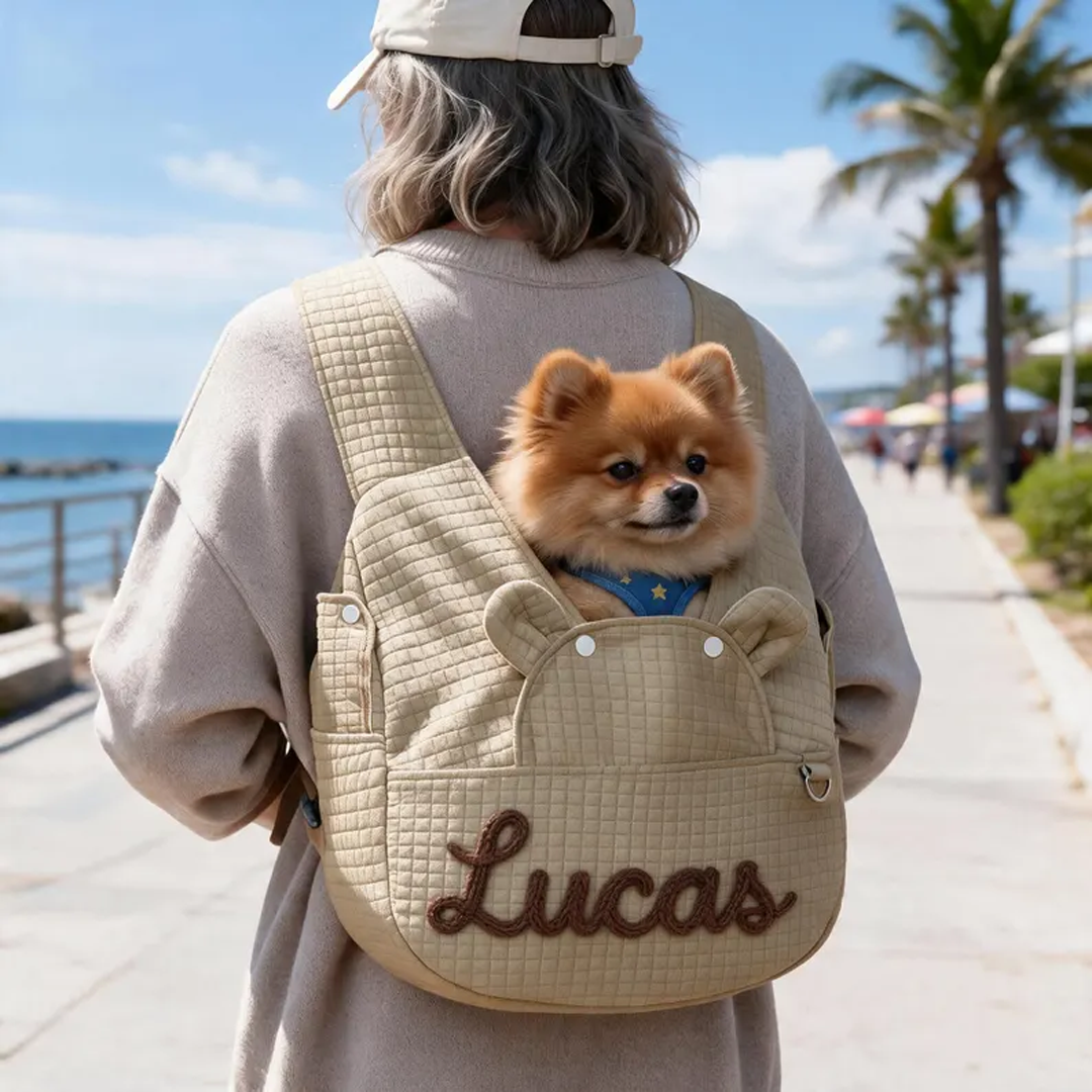 Personalized Top-Opening Pet Carrier Backpack