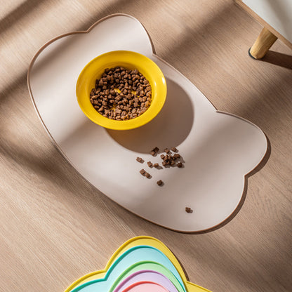 Cute Cat-Ear Silicone Pet Feeding Mat
