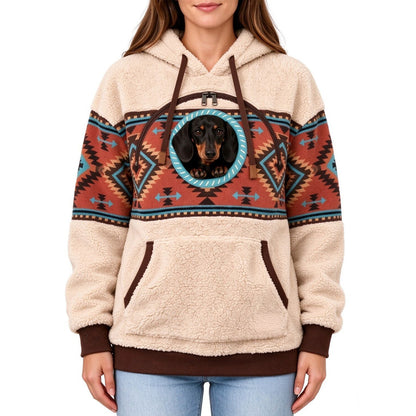Western Cowboy-Style Pet Carrier Hoodie