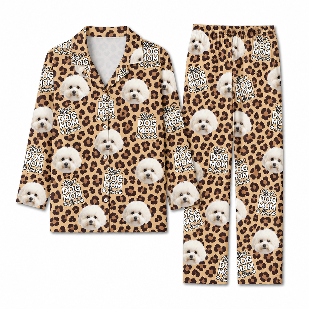 Custom Leopard Pet Portrait Pajamas