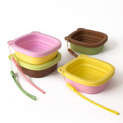 Portable Pet Feeding Water Bowl