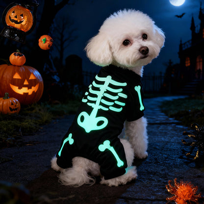 Puptailor Halloween Pet Costume with Glow-in-the-dark