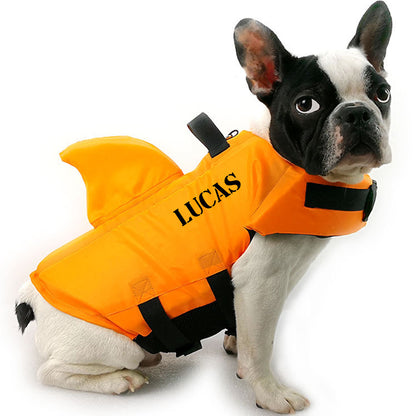 Personalized Shark Fin Dog Life Jacket