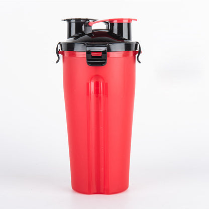 Portable 2-in-1 Pet Water & Food Cup for Outdoor