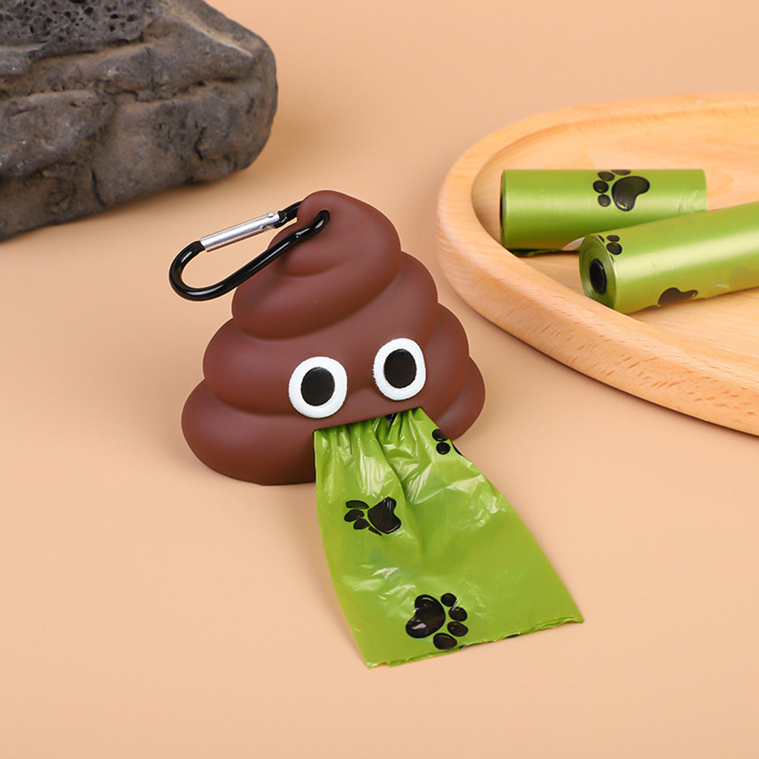 Cute Poop Emoji Dog Poop Bag Dispenser