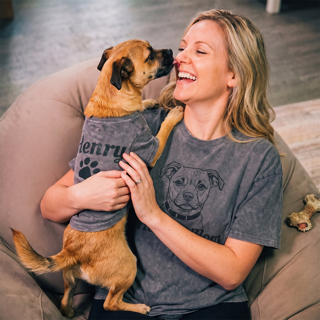 Personalized Matching Dog Mom & Dog Shirts