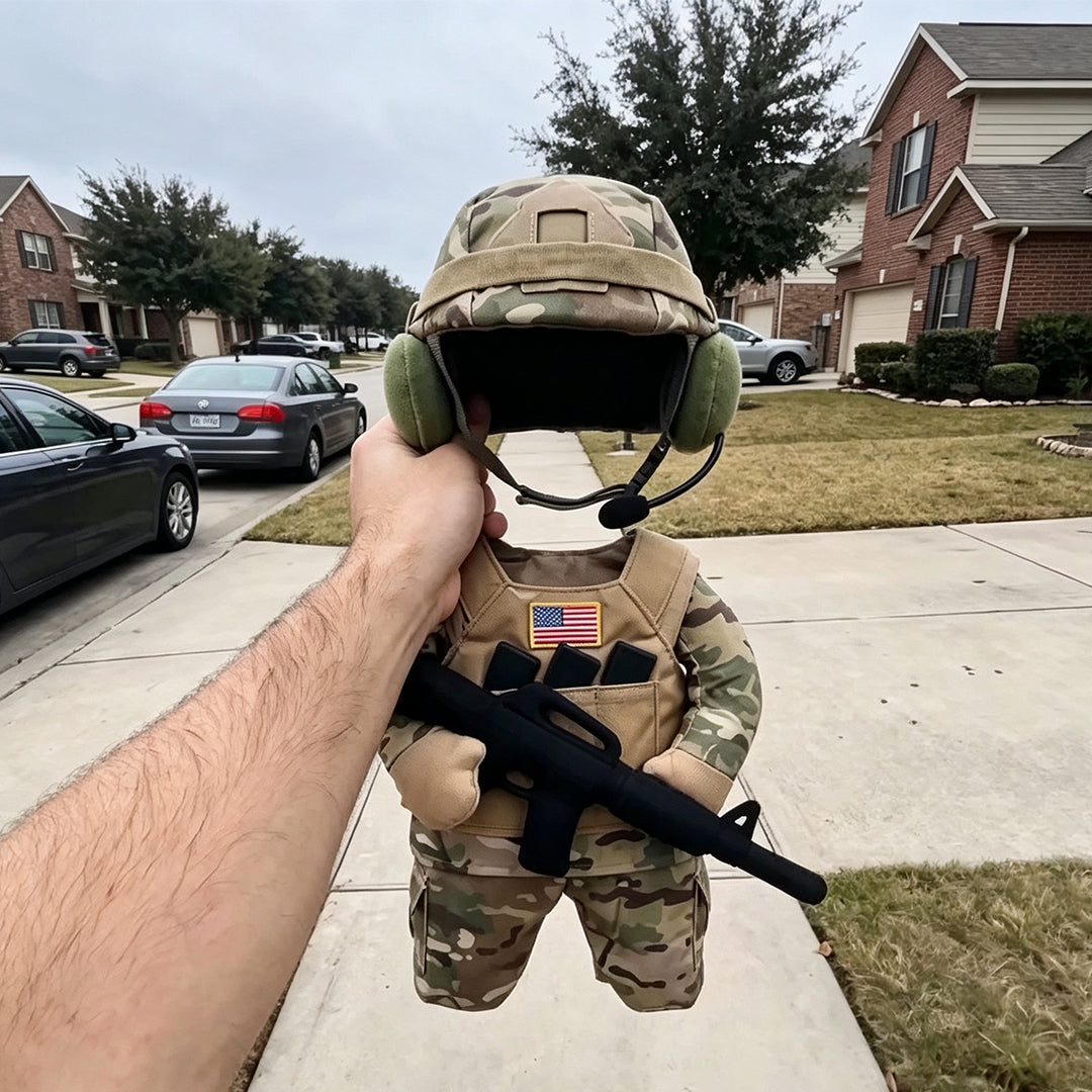 Puptailor Personalized Dog Soldier Costume