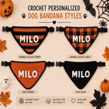Puptailor Personalized Halloween Pet Bandana