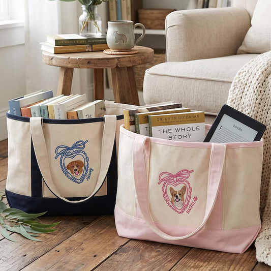 Puptailor Personalized Locket Heart Pet Tote Bag