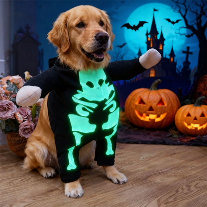 Puptailor Halloween-Glow In The Dark Dog Costume