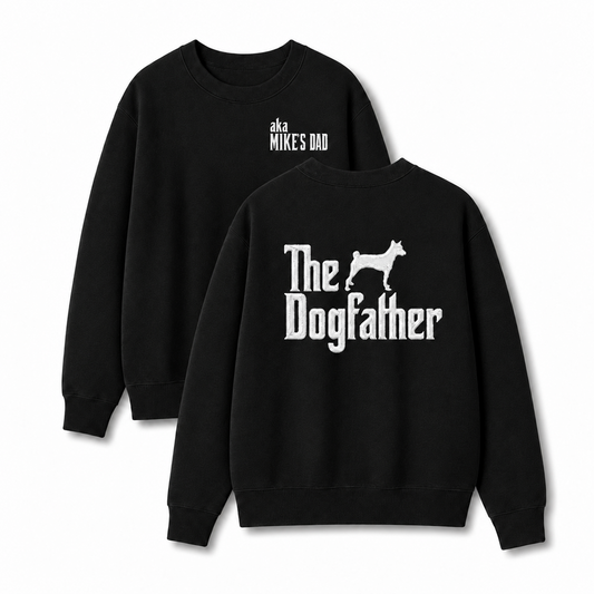 Personalized Dogfather Embroidered Sweatshirt