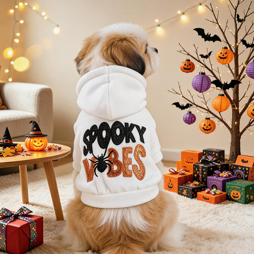Puptailor Personalized Halloween Embroidered Pet Hoodie