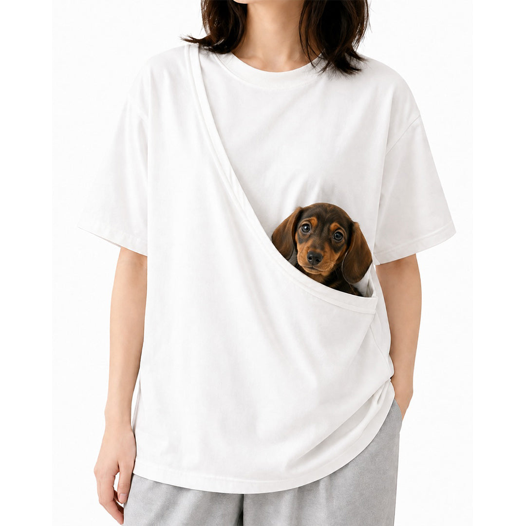 Solid Color Pet Carrier T-Shirt