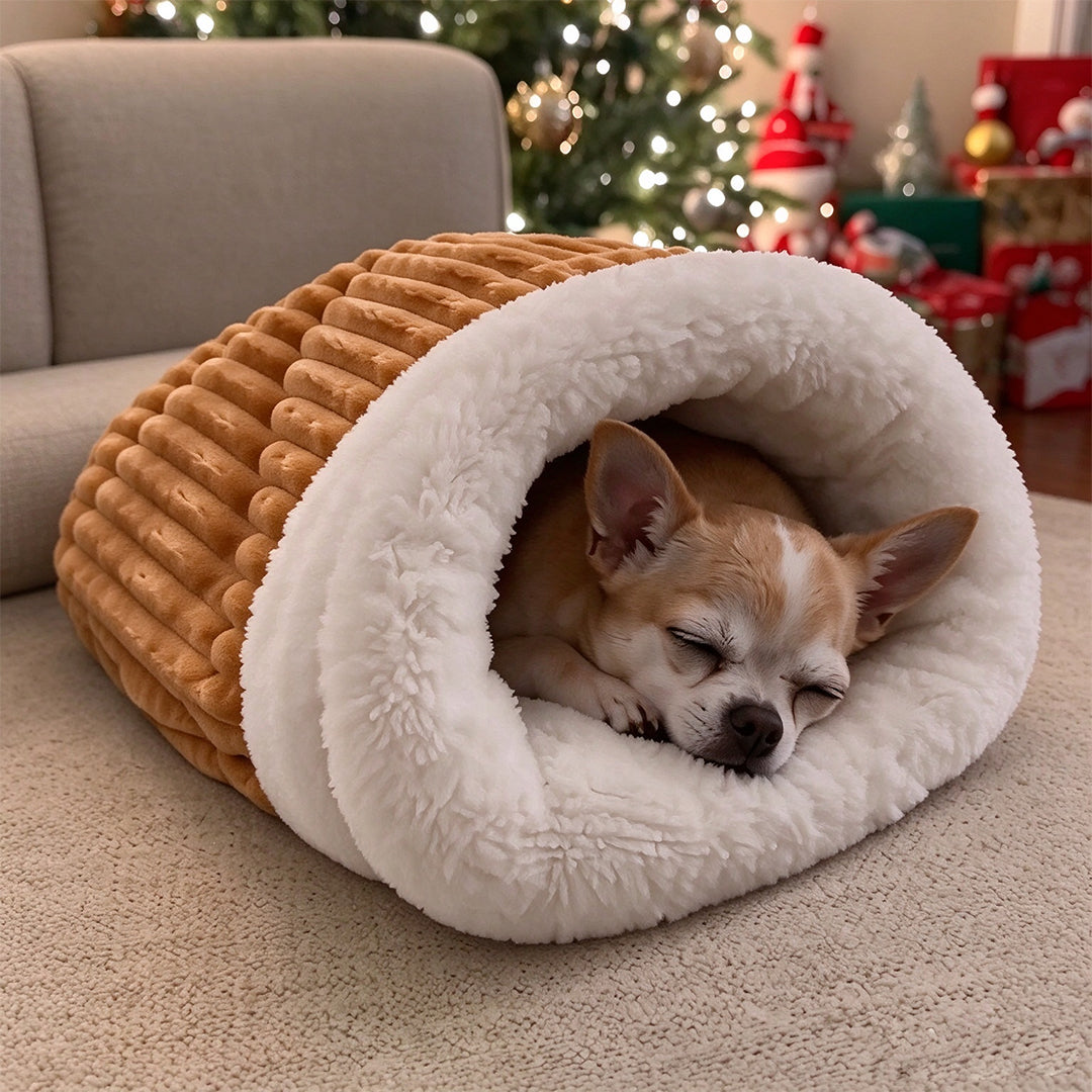 Cozy Corduroy Pet Sleeping Bag