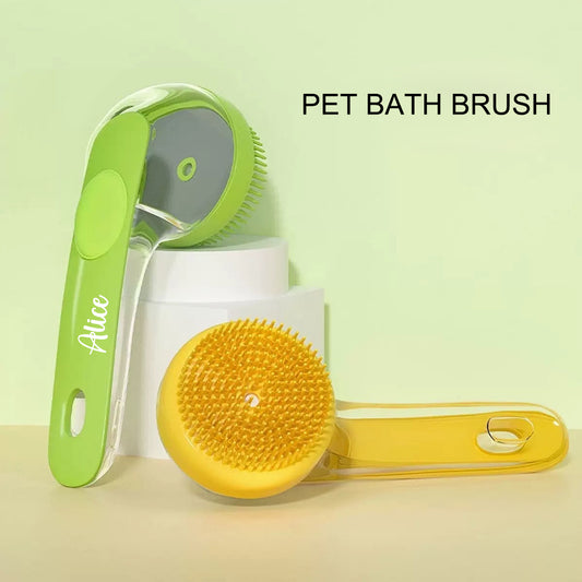 Personalized Name Pet Bath Brush