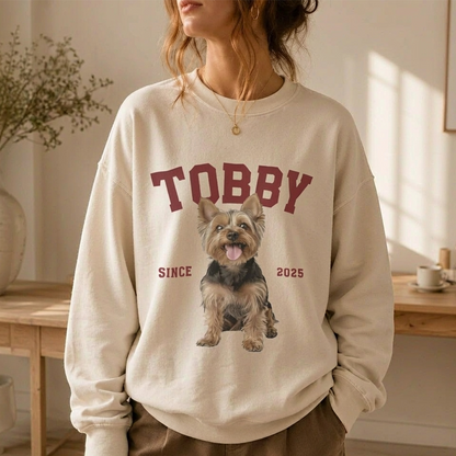 Puptailor Personalized Pet Photo Name Sweatshirt