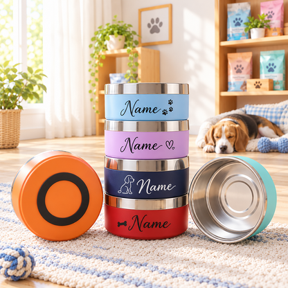 Custom Insulated Dog & Cat Food and Water Bowl