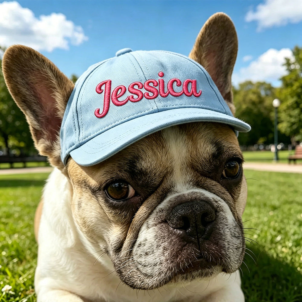 Personalized Custom Name Embroidered Outdoor Baseball Cap For Pet