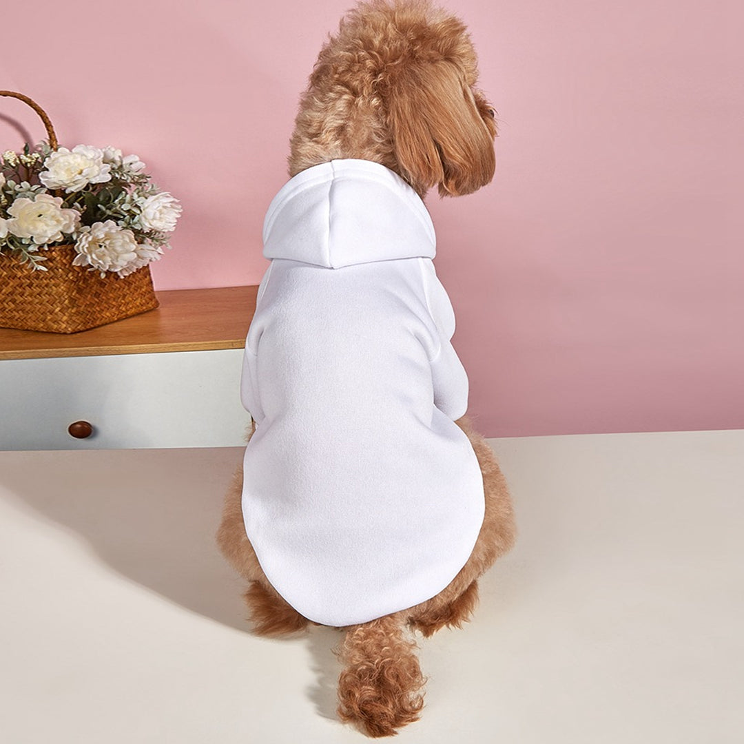 Personalized Solid-Color Warm Pet Hoodie