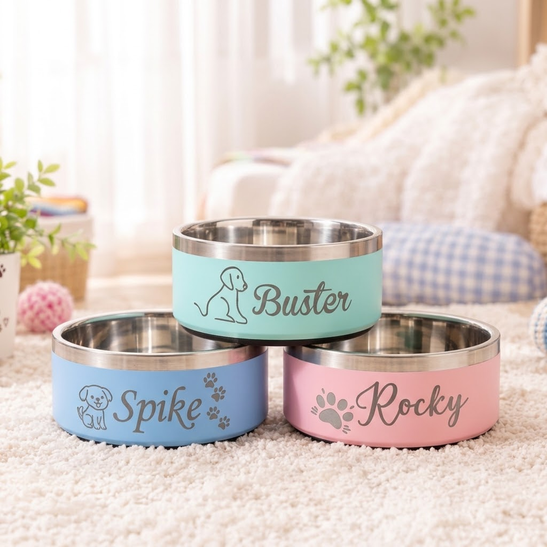 Custom Insulated Dog & Cat Food and Water Bowl