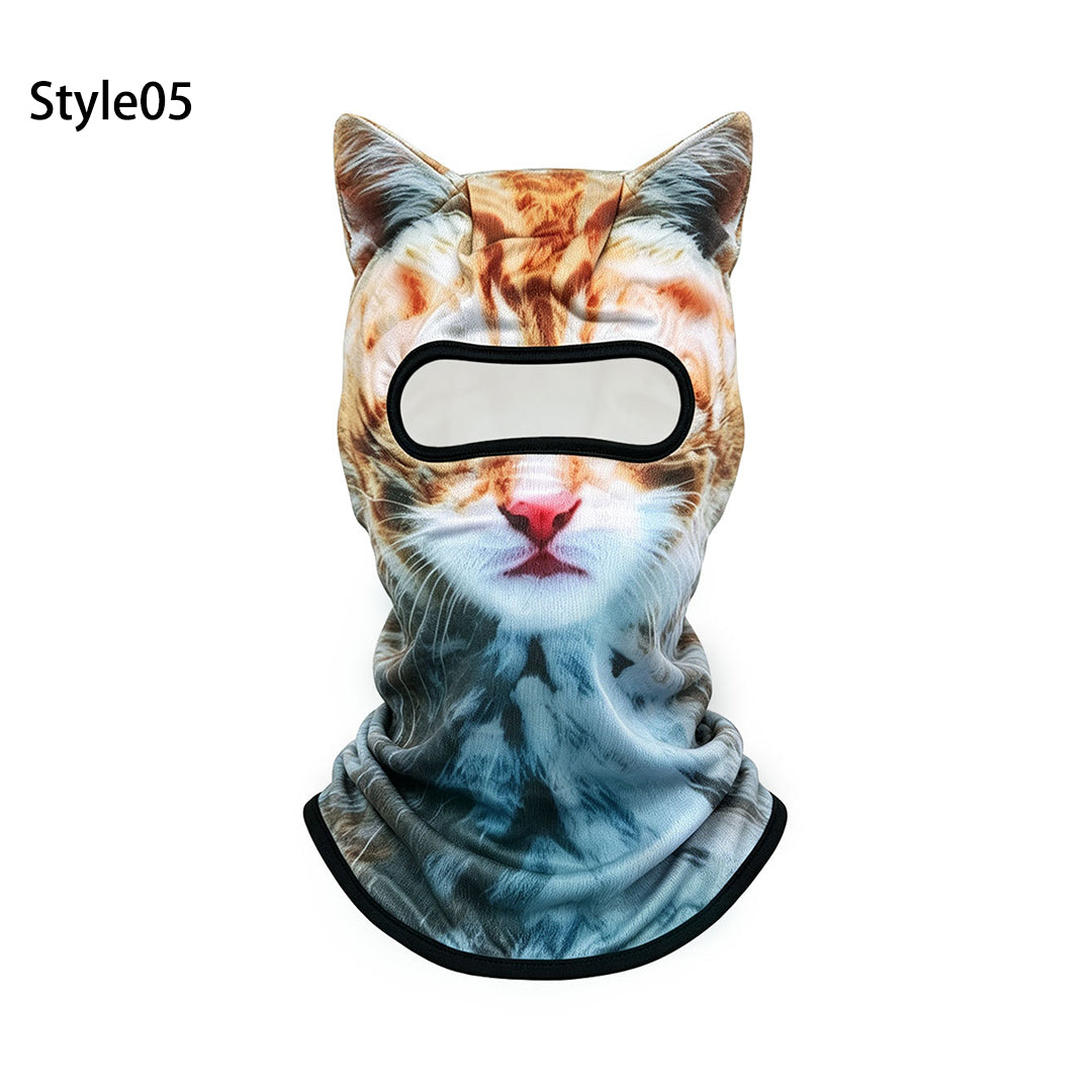 Puptailor 3D Animal Digital Print Outdoor Ski Mask