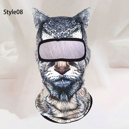 Puptailor 3D Animal Digital Print Outdoor Ski Mask