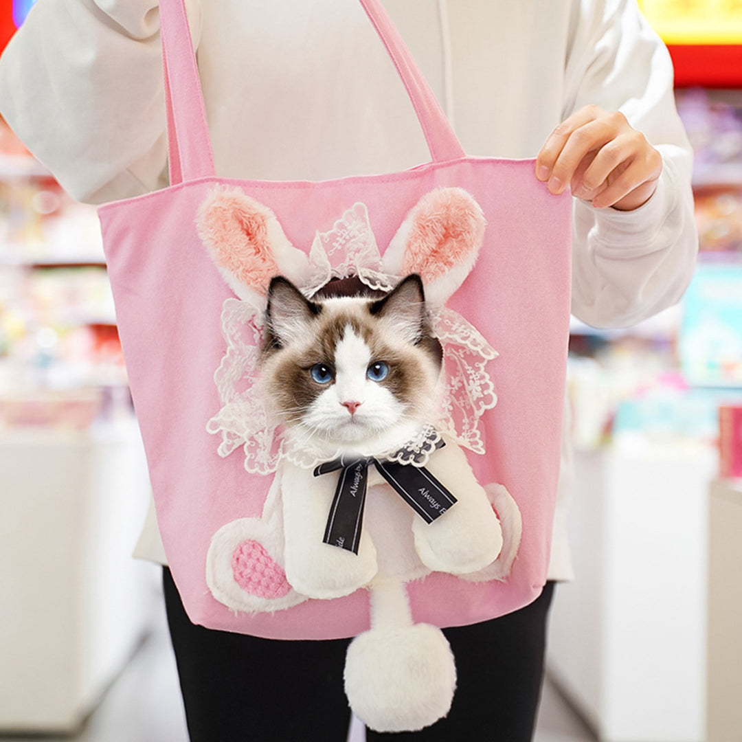 Personalized Embroidered Name Cute Cartoon Pet Tote Bag