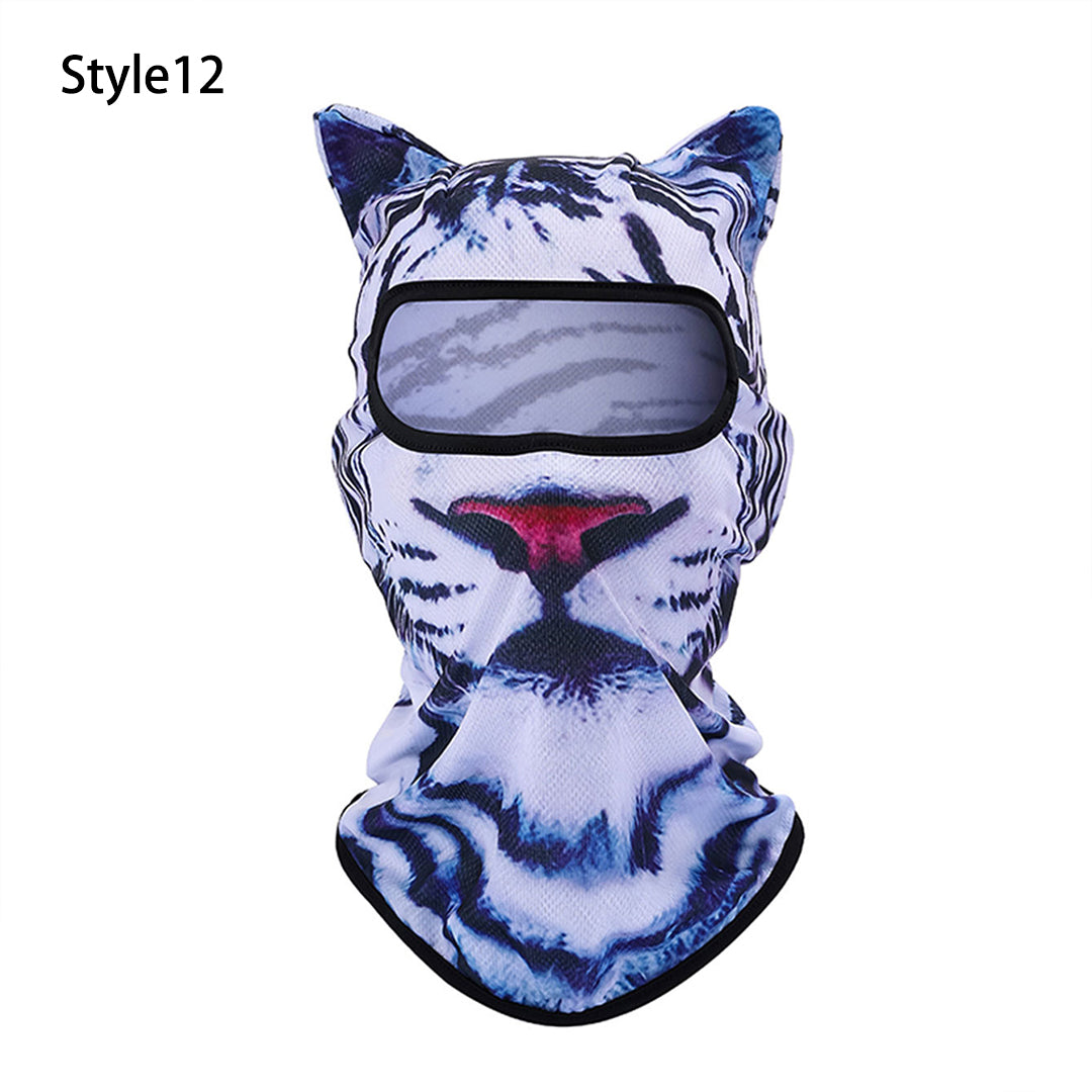 Puptailor 3D Animal Digital Print Outdoor Ski Mask