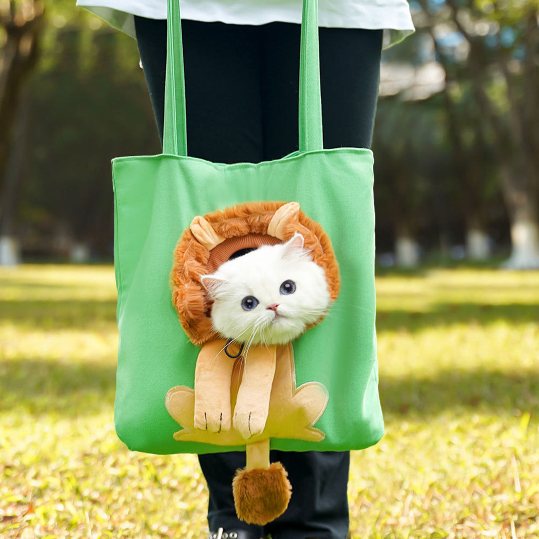 Personalized Embroidered Name Cute Cartoon Pet Tote Bag